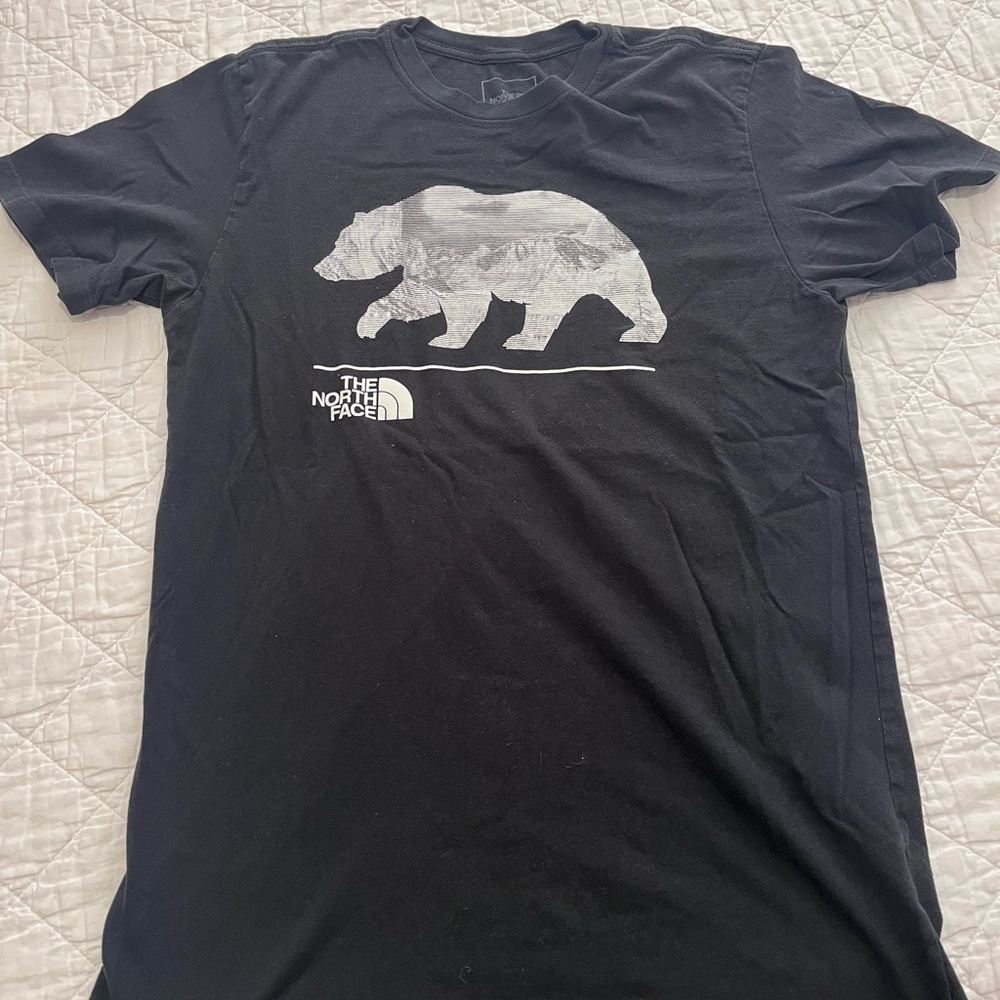 North Face Shirt Mens Small Short Sleeve Crew Neck Lightweight Black